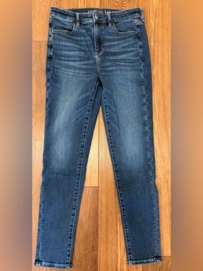 American Eagle Outfitters Slim Skinny Jeans in Dark Blue Wash